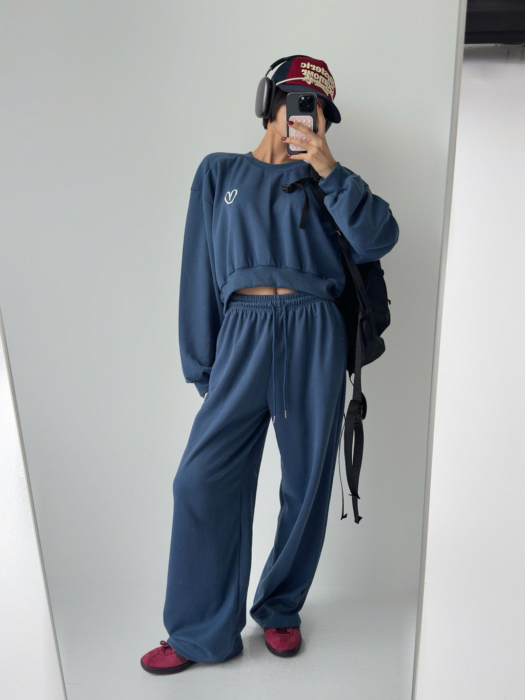 Ultra Soft Relax Fit Daily Training Set Loose Crop length