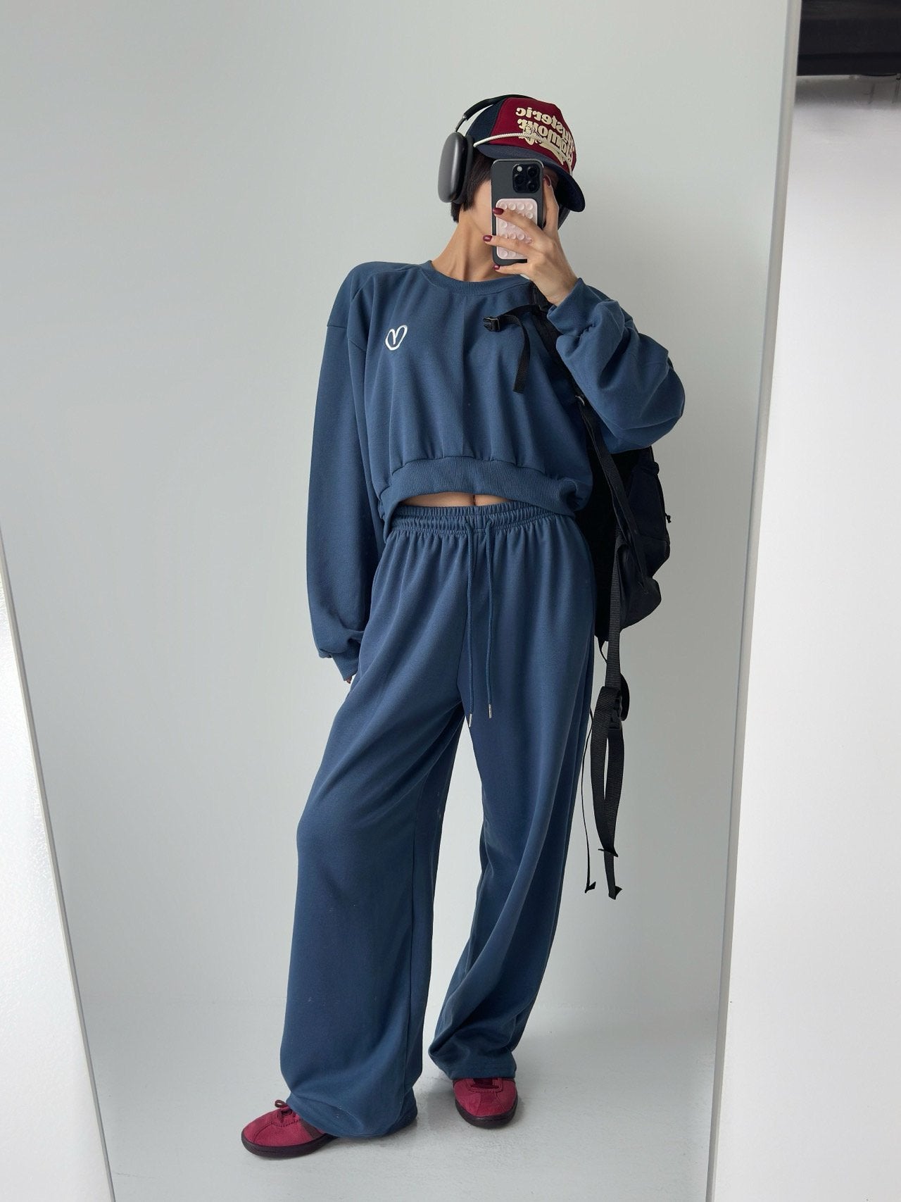 Ultra Soft Relax Fit Daily Training Set Loose Crop length