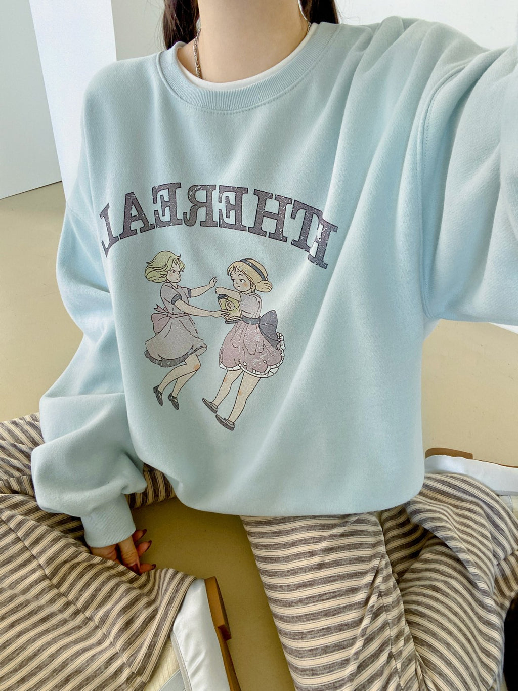 Ethereal Dancing Girls Vintage Sweatshirt