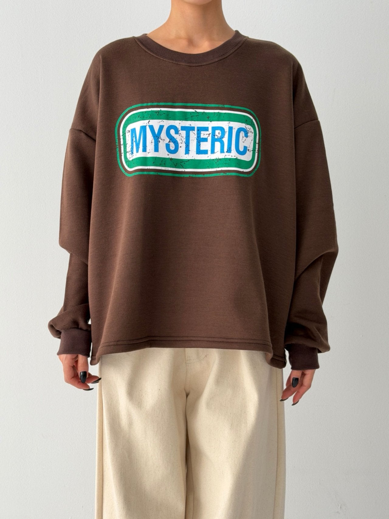 MYSTERIC Big-Size Overfit Sweatshirt