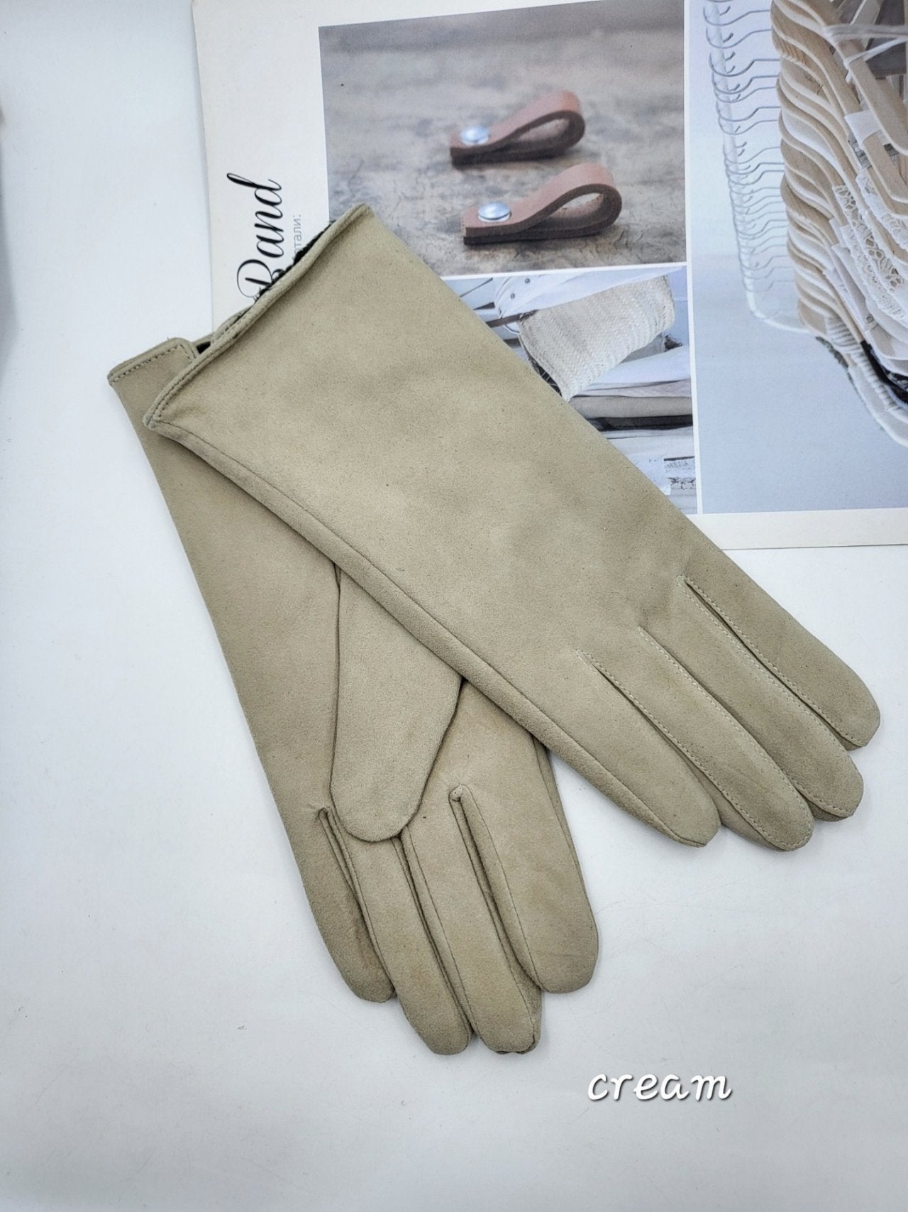 100% Sheepskin Long Gloves – Made in Korea