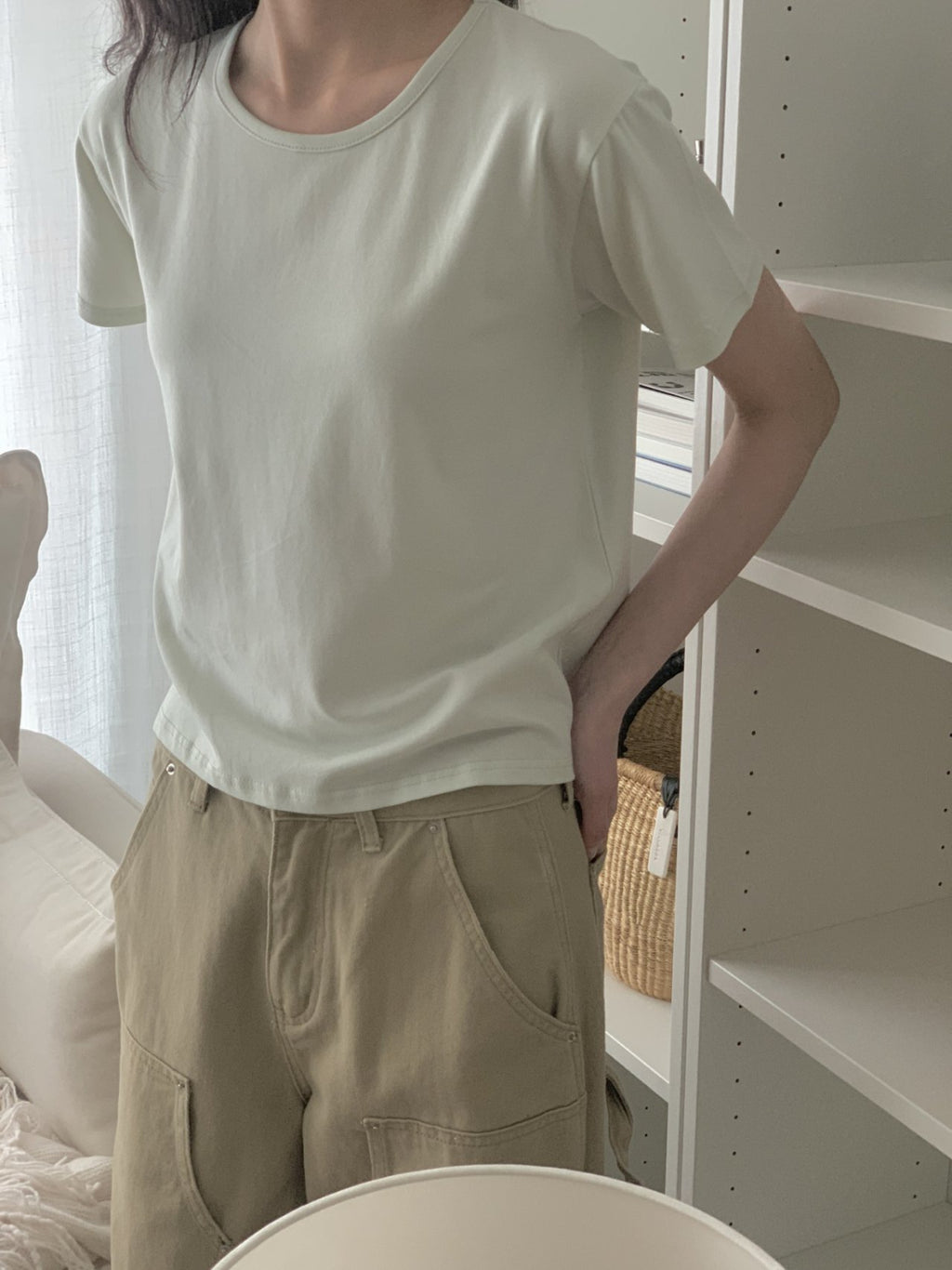 Soft Modal Basic Slim T-Shirt Made in Korea - Luckyplanetusa