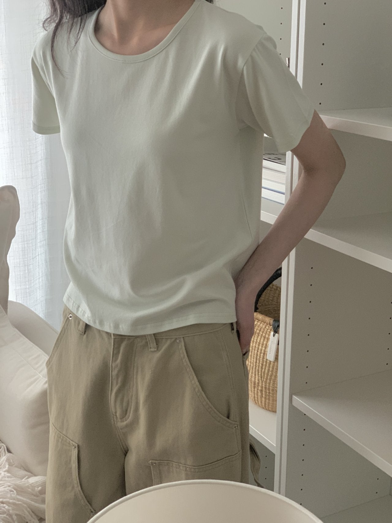 Soft Modal Basic Slim T-Shirt Made in Korea - Luckyplanetusa