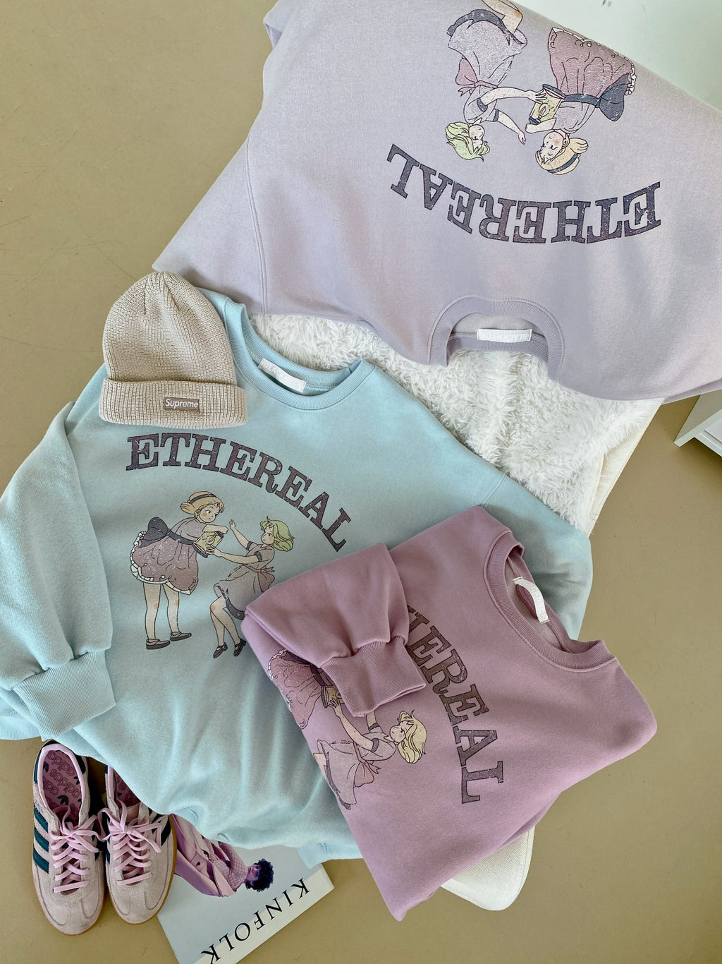 Ethereal Dancing Girls Vintage Sweatshirt
