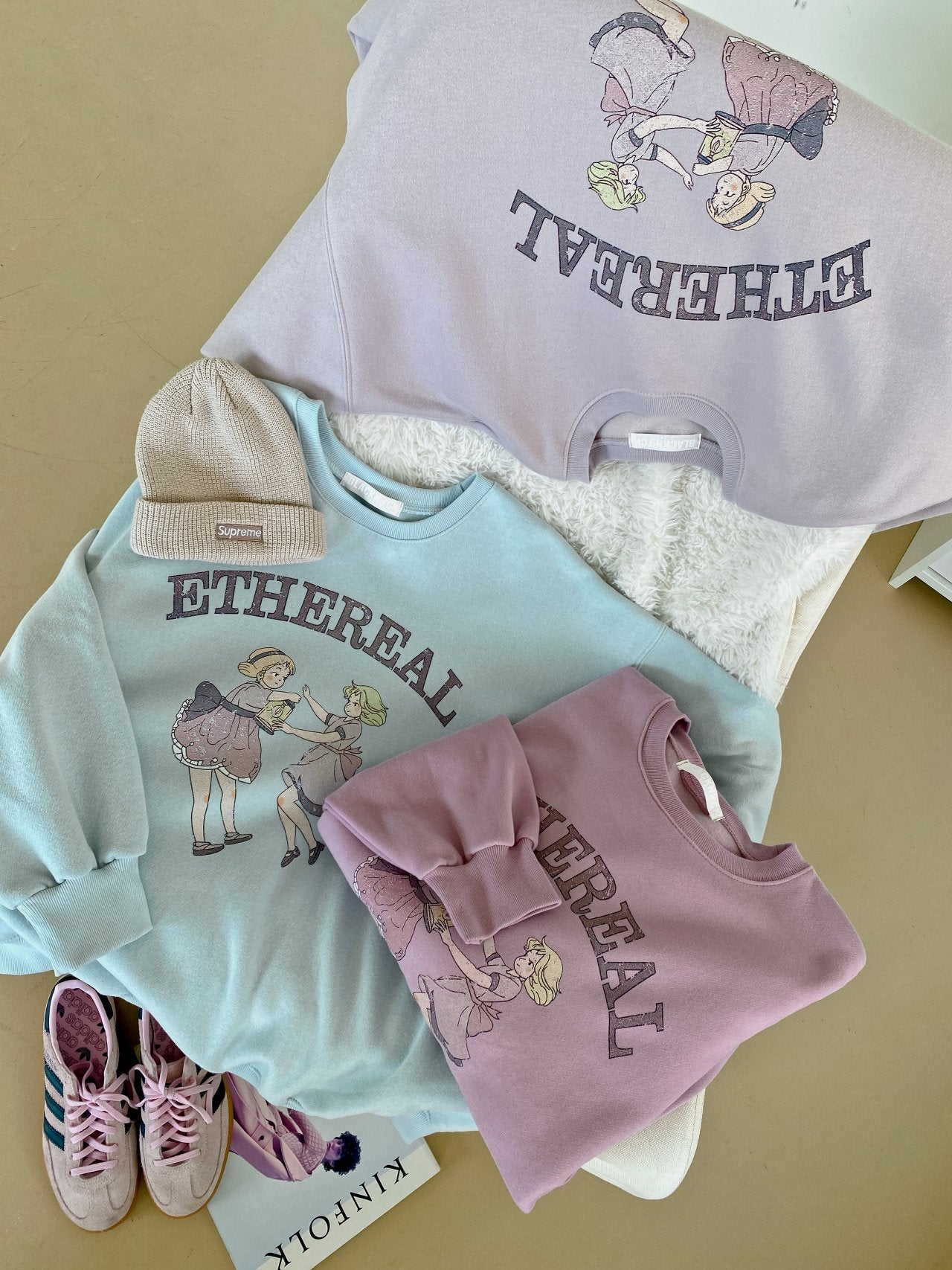 Ethereal Dancing Girls Vintage Sweatshirt
