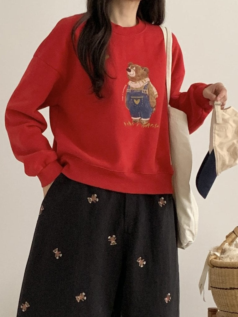 Vintage Bear Crewneck Sweatshirt – Made in Korea