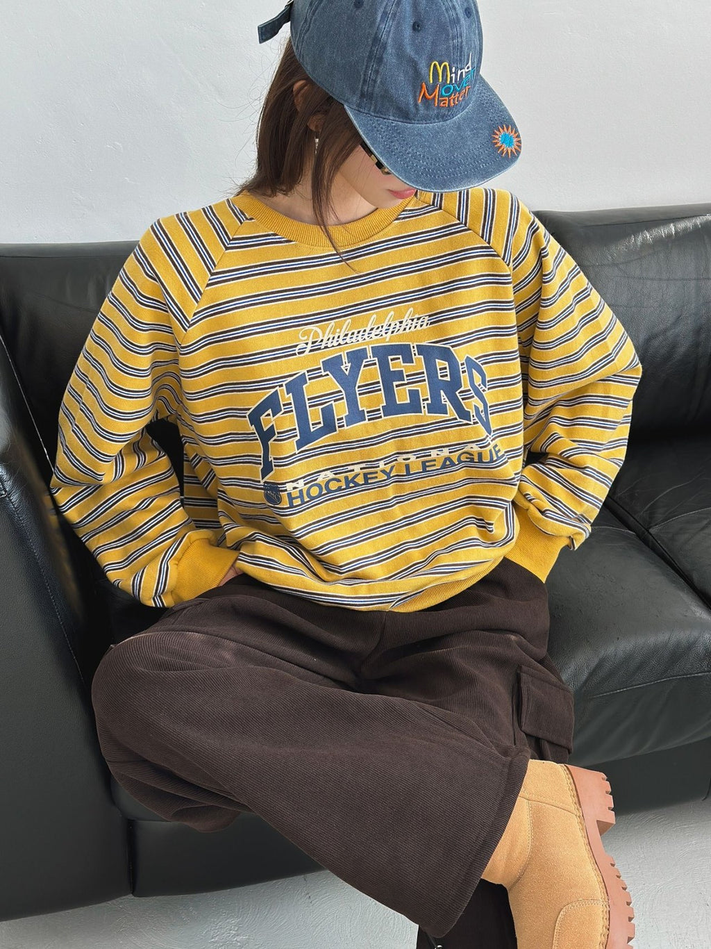 Philly Flyers Striped Cotton Sweatshirt