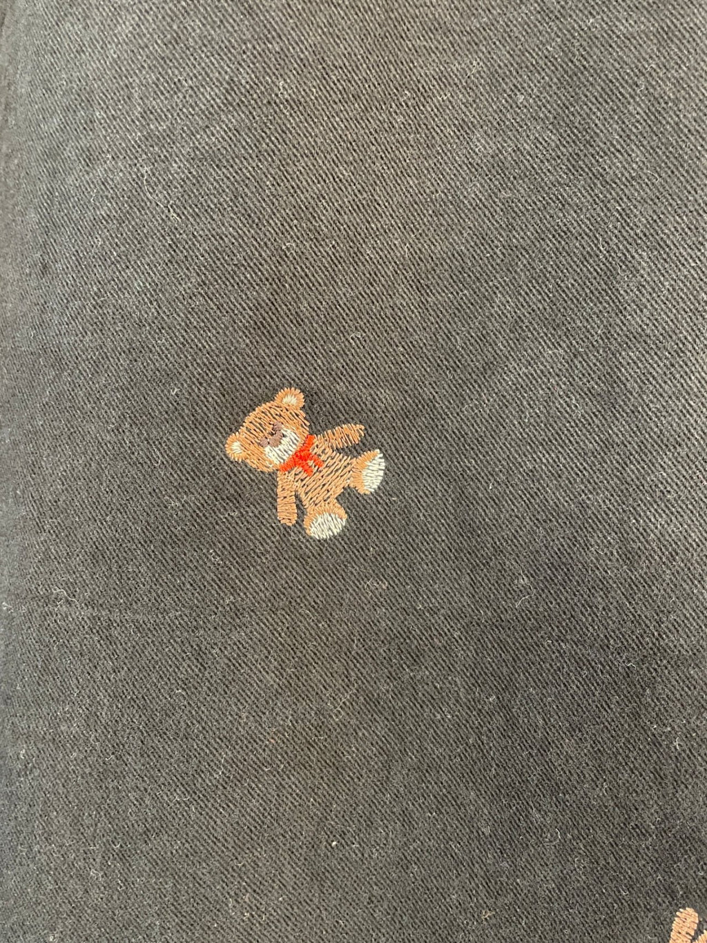 Teddy Embroidery Wide Pants – Made in Korea