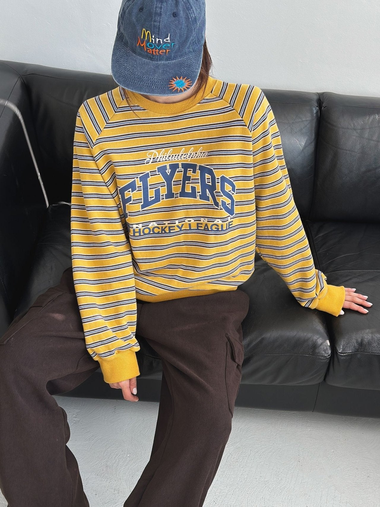 Philly Flyers Striped Cotton Sweatshirt