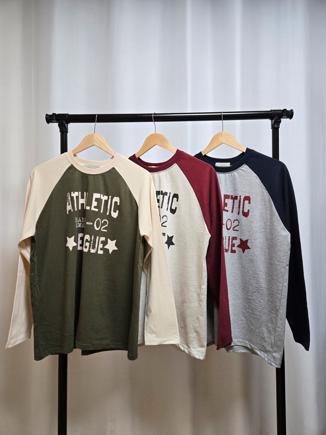 Vintage Athletic Raglan Long Sleeve Tee