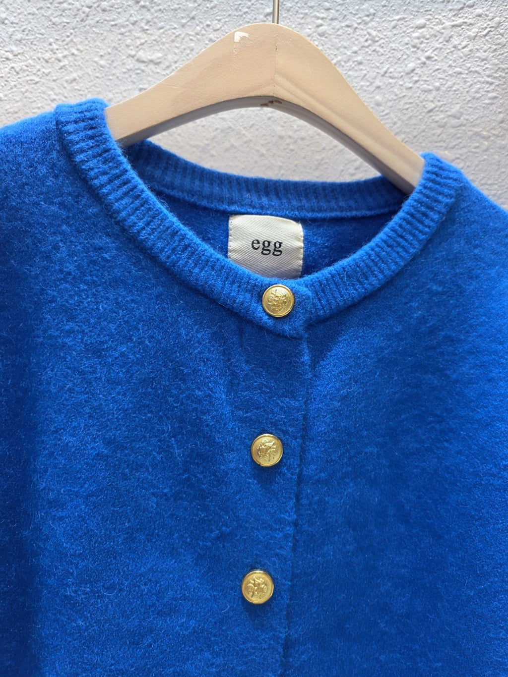 Cindy Gold Button Soft Knit Cardigan Free Size