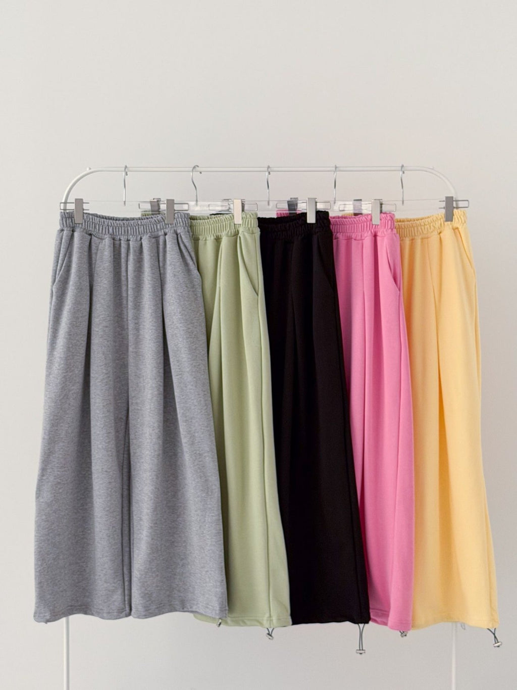 Soft Ease Wide Leg Cotton Pants Made in Korea