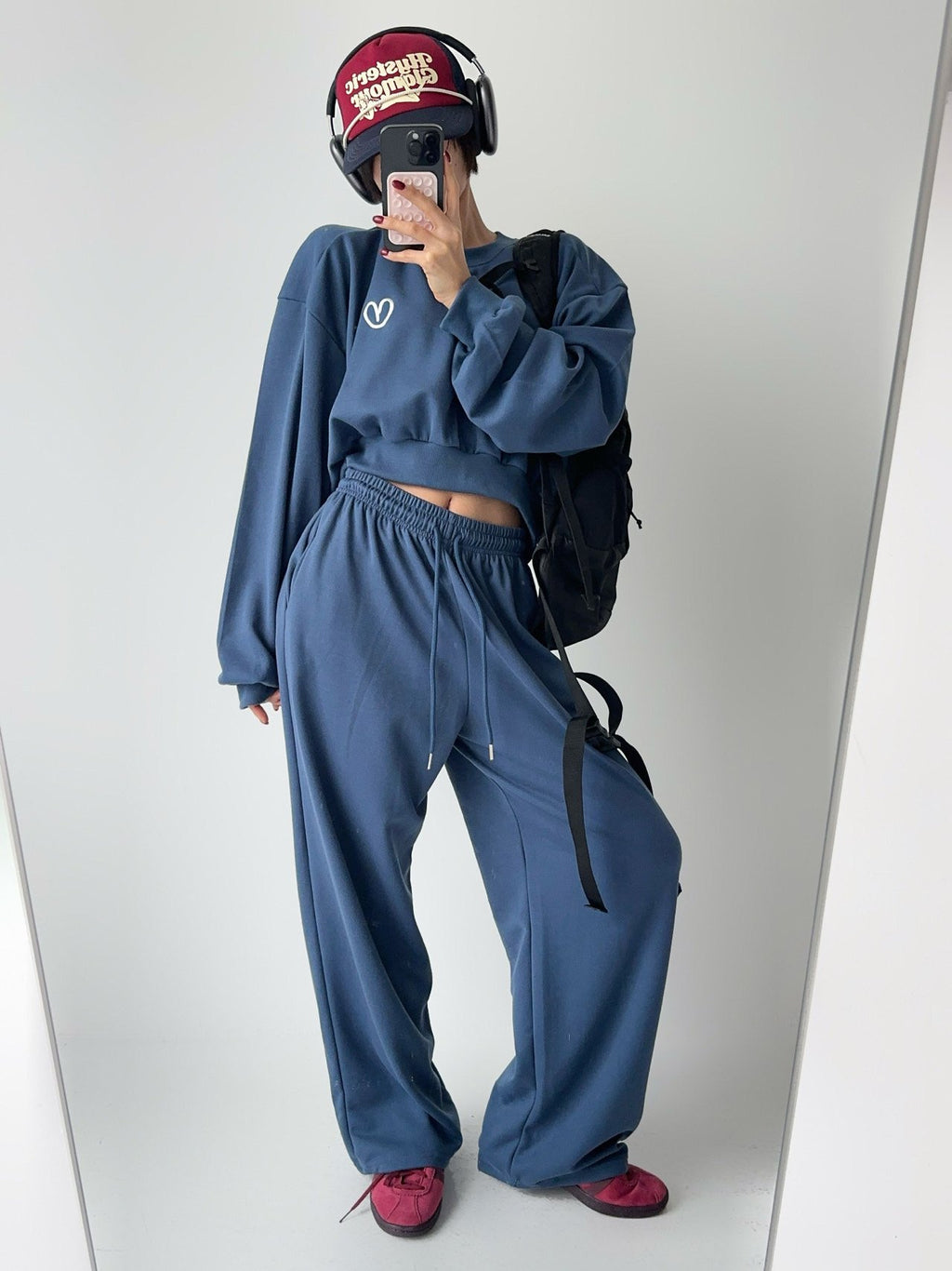 Ultra Soft Relax Fit Daily Training Set Loose Crop length