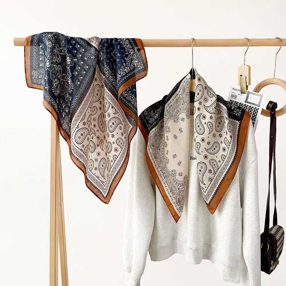 Heritage Paisley Border Square Scarf