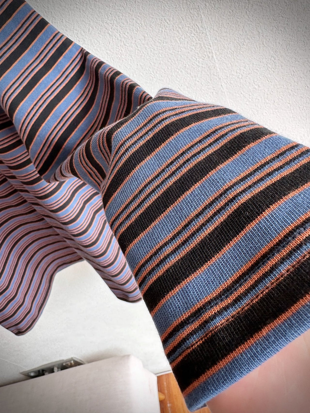 Disney Mickey Striped Oversized Long Sleeve Tee – Made in Korea