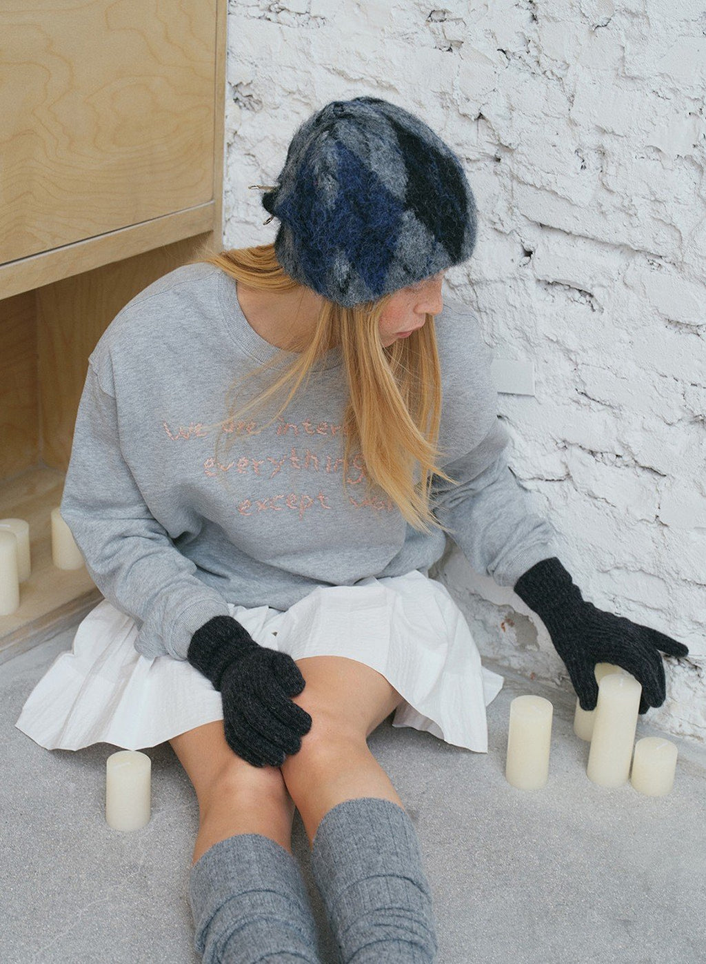 Cozy 30% Wool Argyle Beanie
