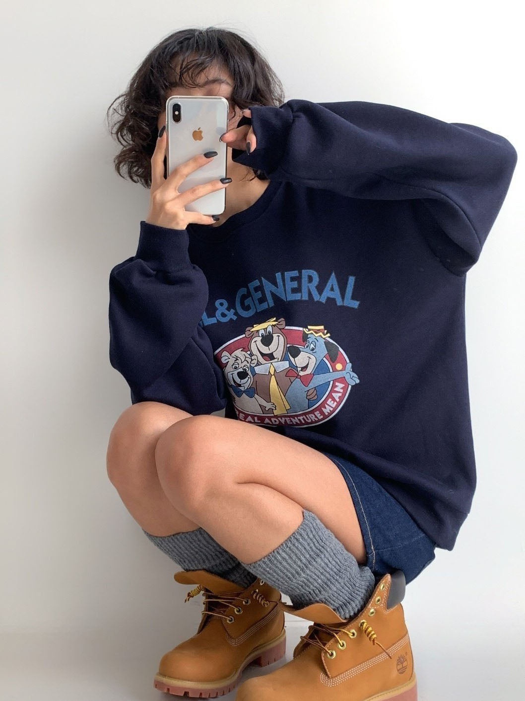 Mill & General Retro Cartoon Sweatshirt – Oversized Fit