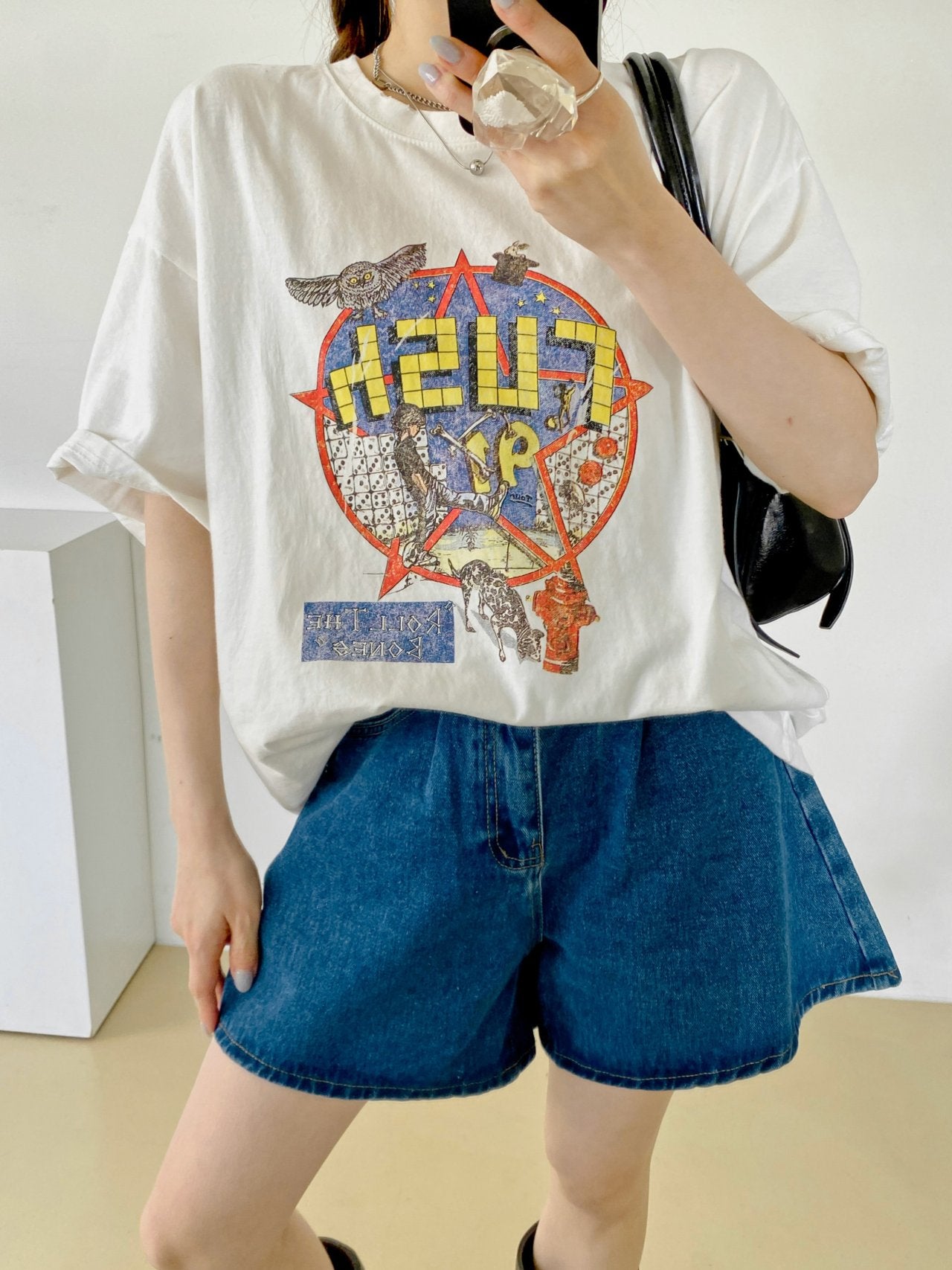 Vintage Rush 97 Distressed Graphic Tee - Luckyplanetusa