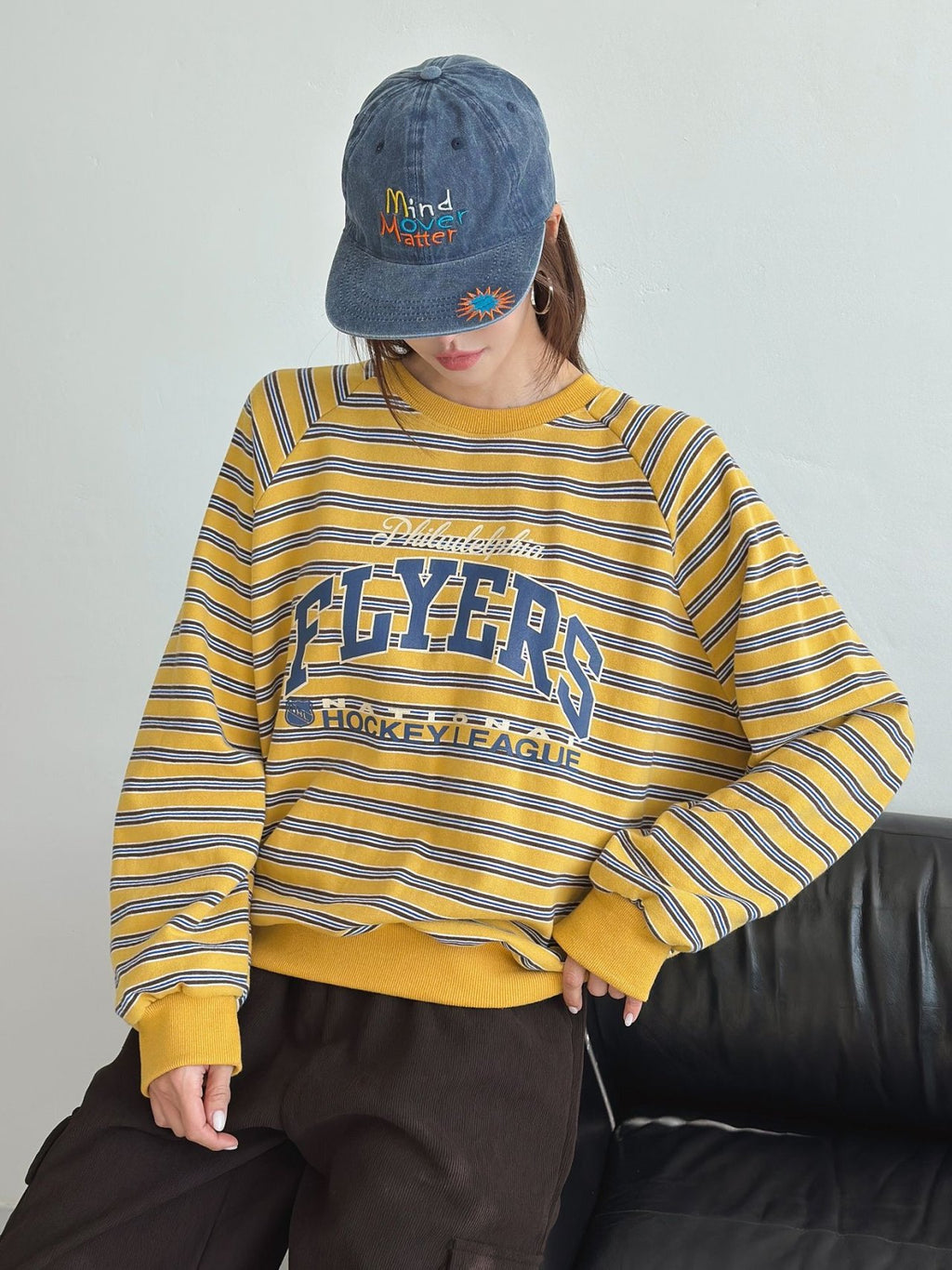 Philly Flyers Striped Cotton Sweatshirt