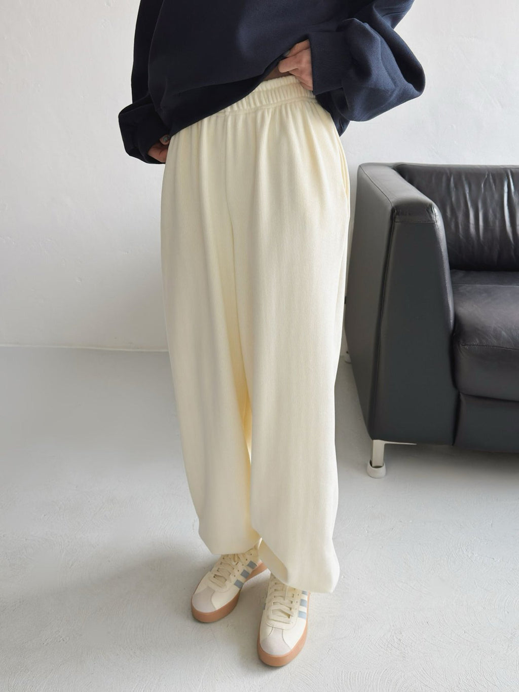 Velvet Minky Fleece-Lined Jogger Pants Big Size Overfit - Luckyplanetusa