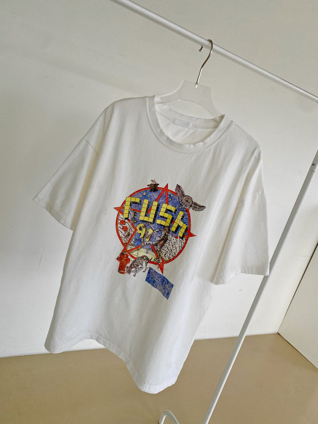 Vintage Rush 97 Distressed Graphic Tee - Luckyplanetusa