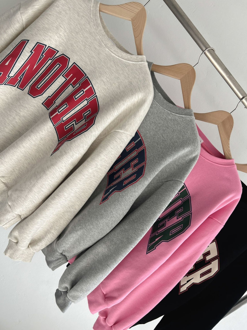 ANOTHER Varsity Puff-Sleeve Sweatshirt