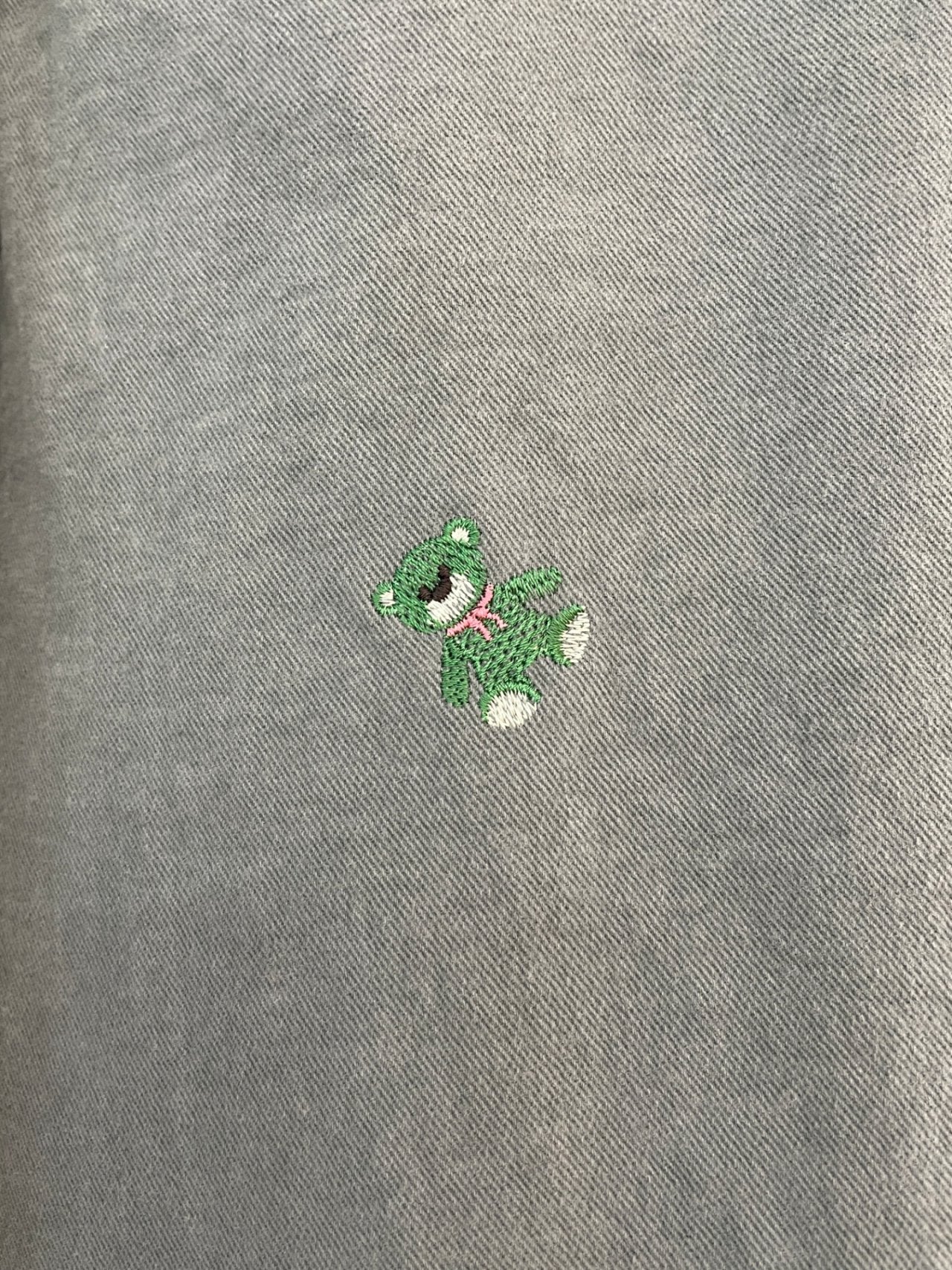 Teddy Embroidery Wide Pants – Made in Korea