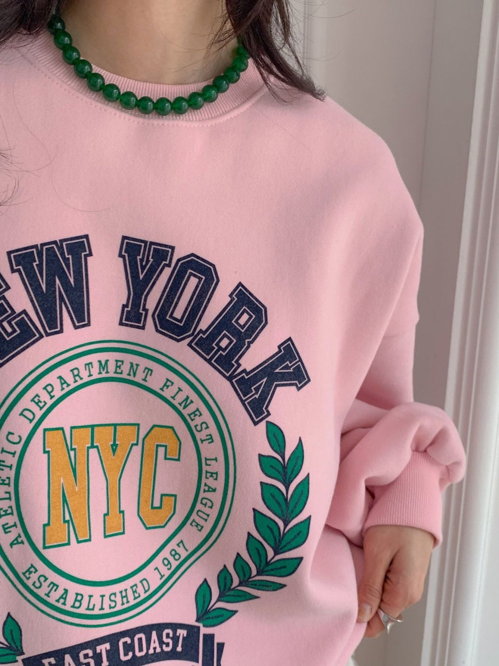 New York Graphic Oversized Sweatshirt – Made in Korea