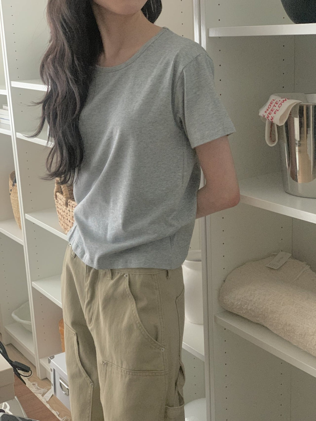 Soft Modal Basic Slim T-Shirt Made in Korea - Luckyplanetusa