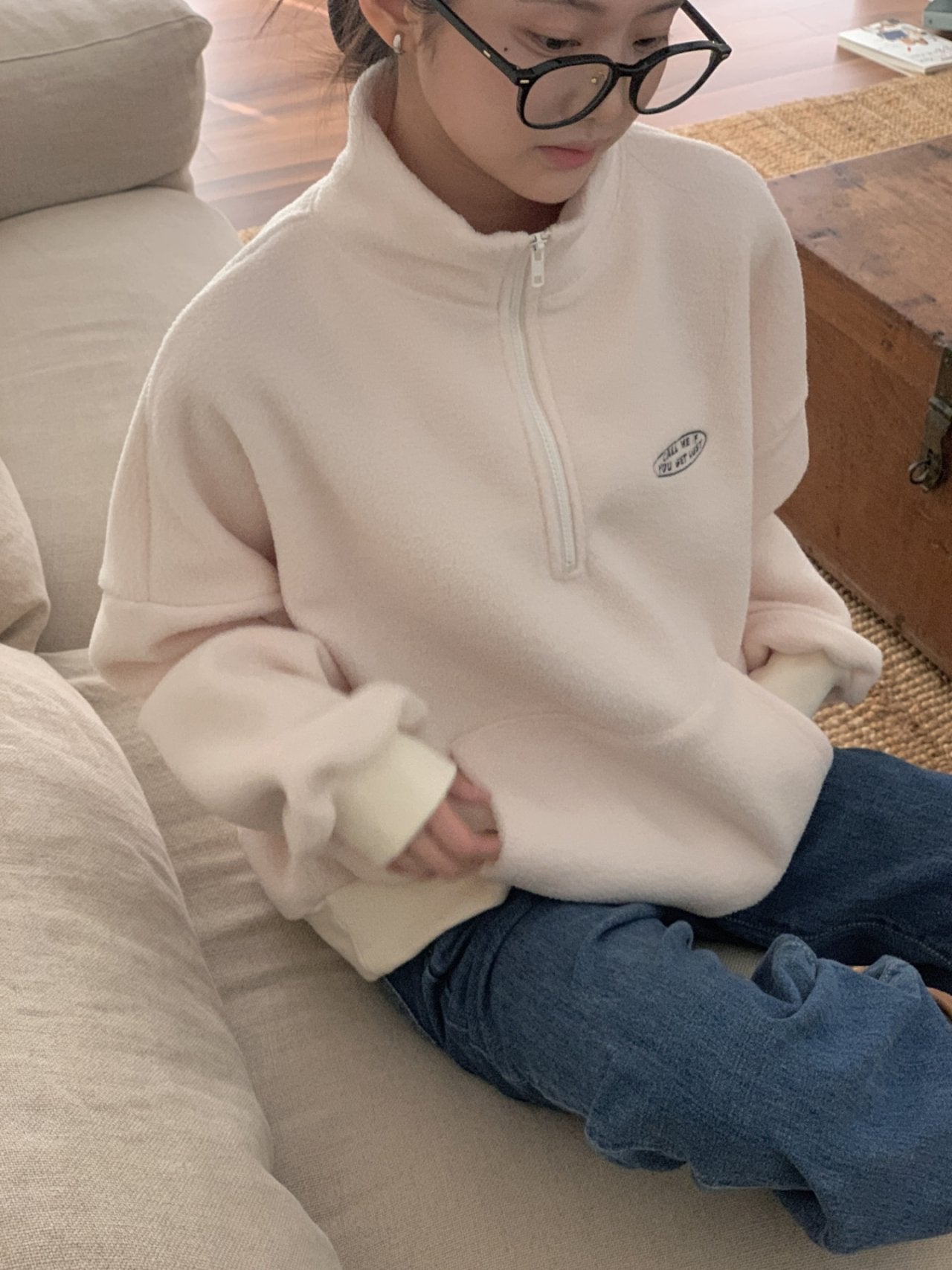 Call Me Half-Zip Fleece Pullover