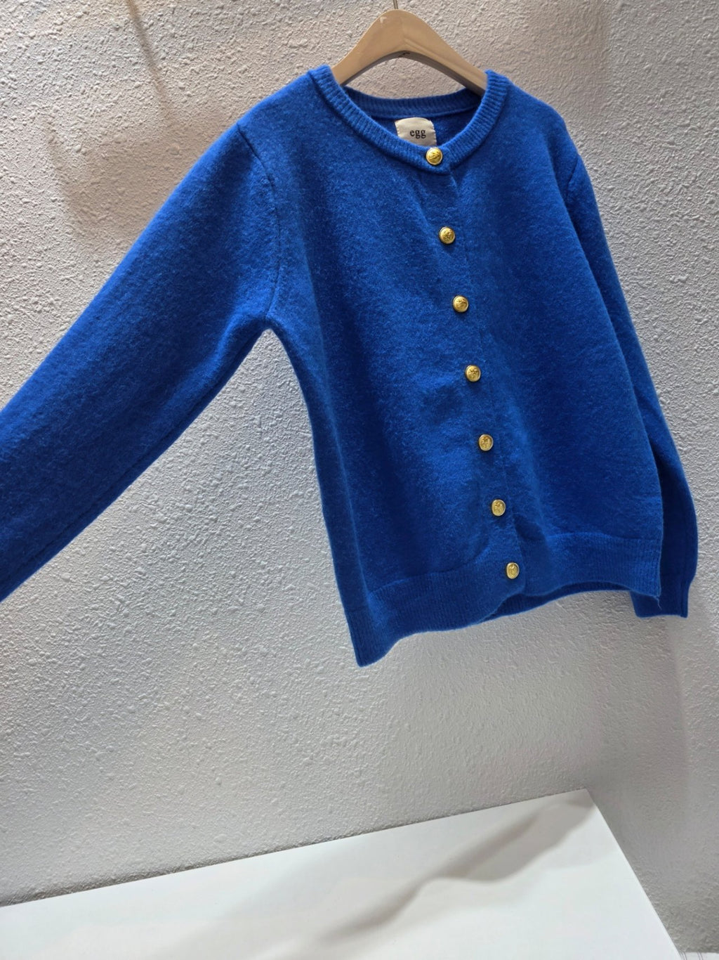 Cindy Gold Button Soft Knit Cardigan Free Size