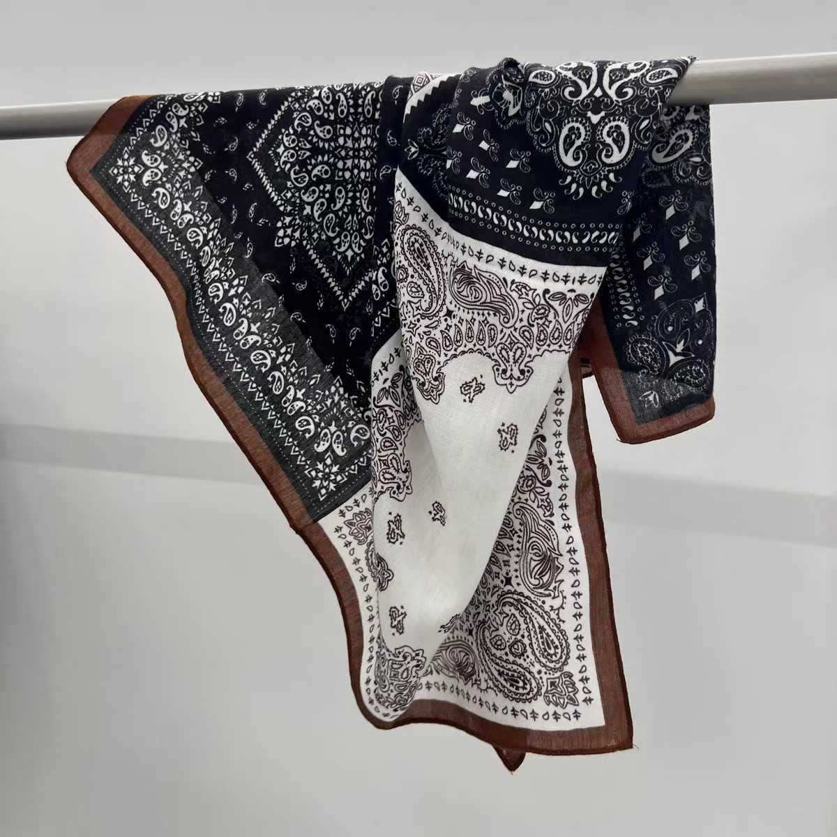 Heritage Paisley Border Square Scarf