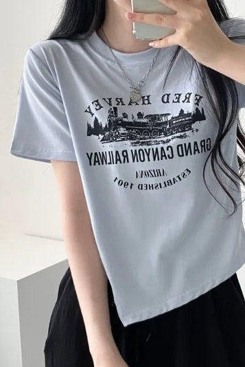 Grand Canyon Vintage Graphic Tee Made in Korea - Luckyplanetusa