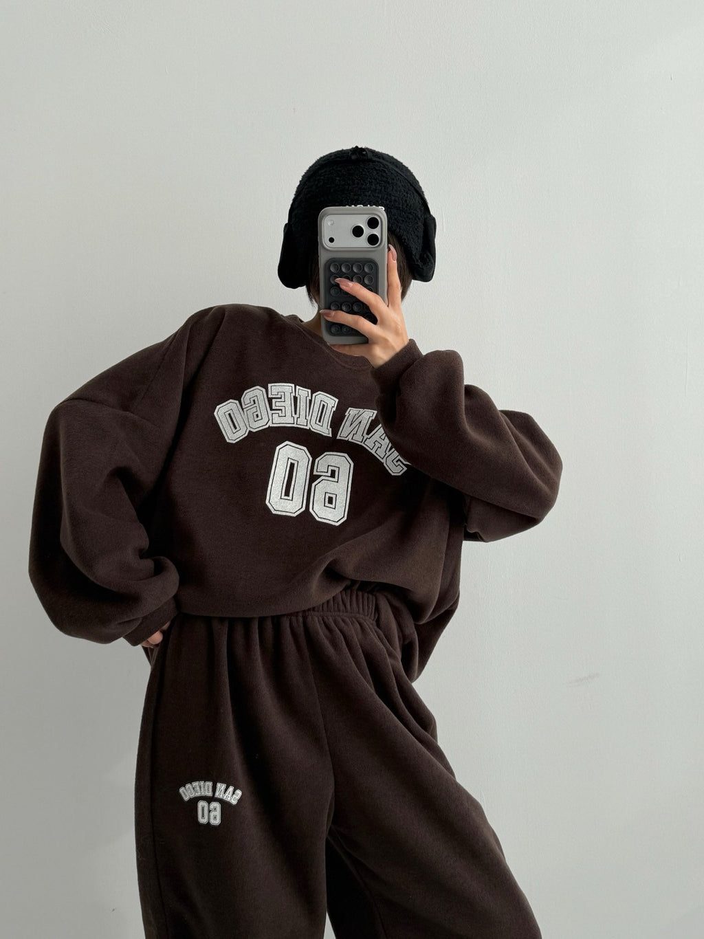 San Diego 60 Cozy Fleece Sweat Set Made in Korea