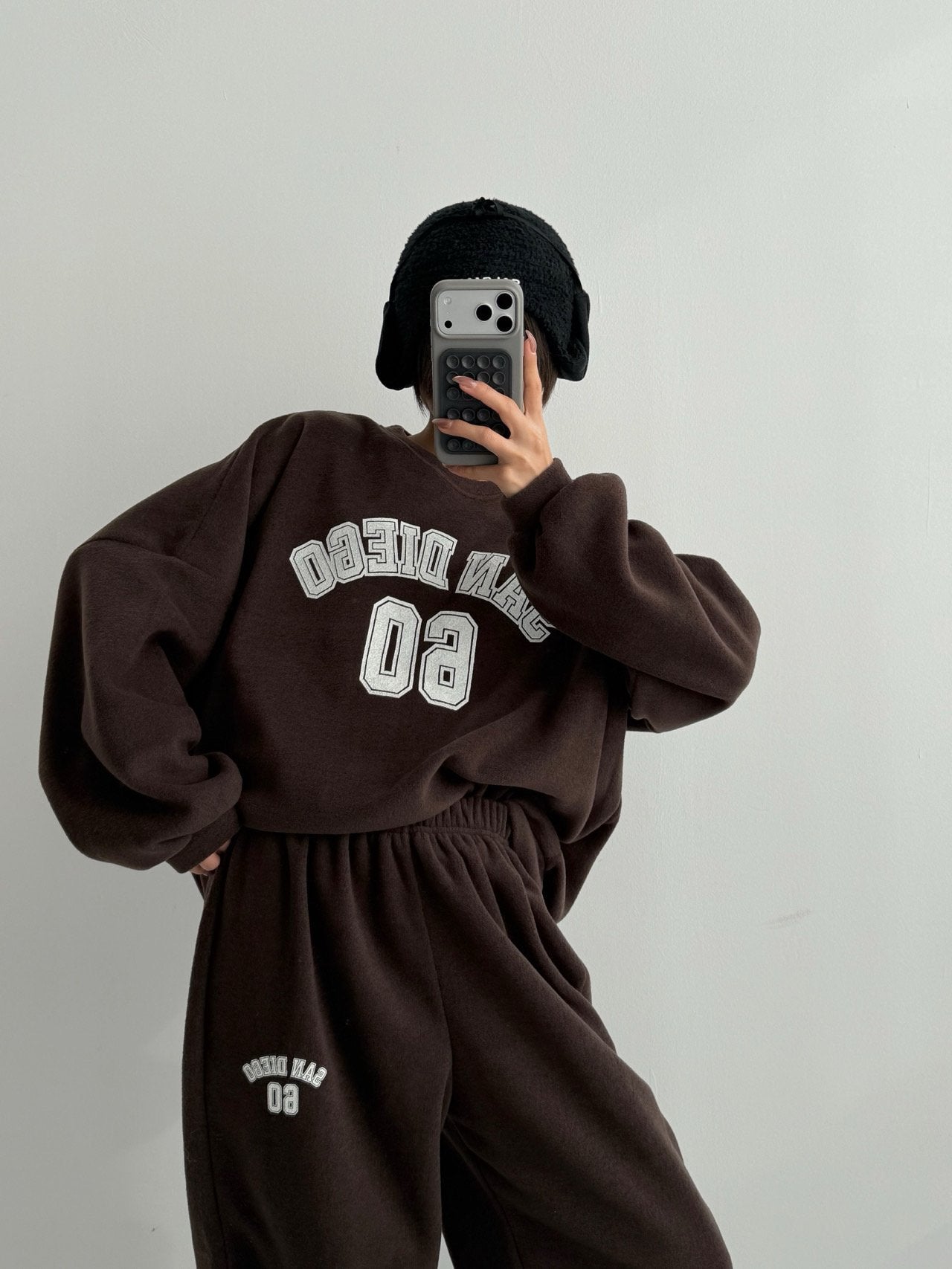 San Diego 60 Cozy Fleece Sweat Set Made in Korea