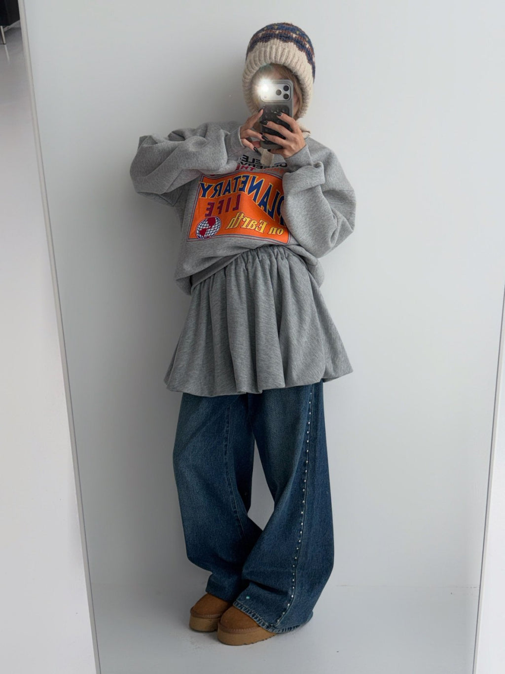 Planetary Life Graphic Sweatshirt Made in Korea