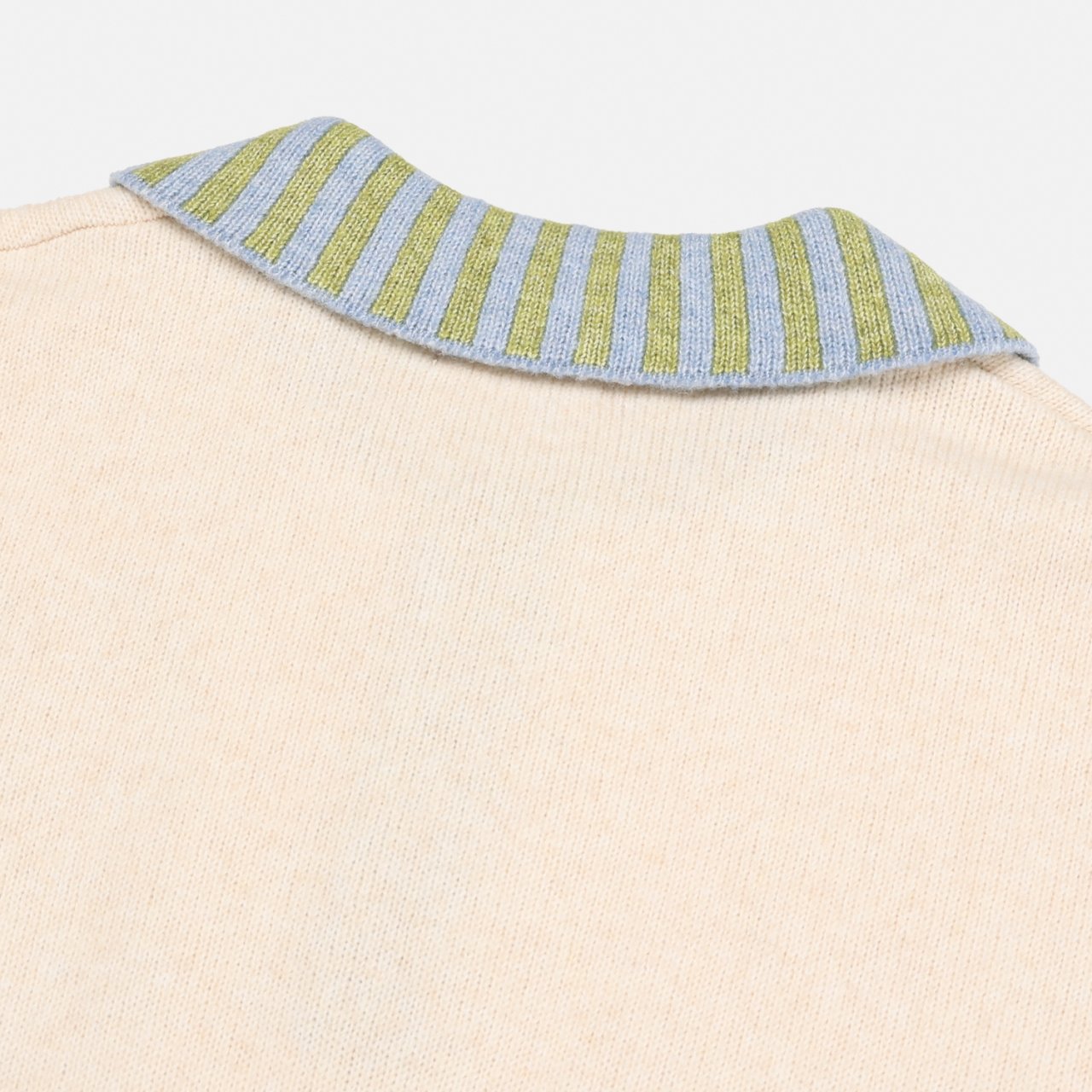 B-Point Cash Intarsia Collar Knit Made in Korea