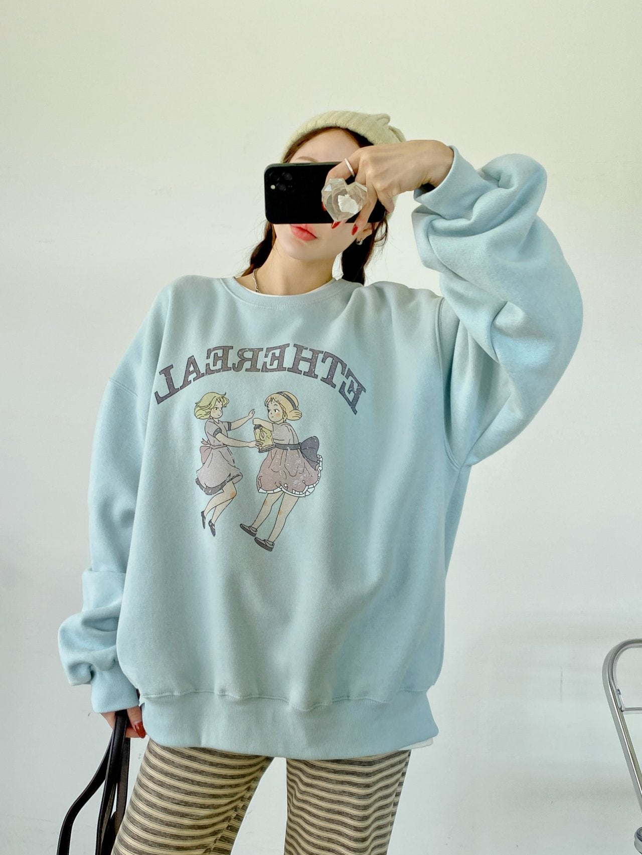Ethereal Dancing Girls Vintage Sweatshirt