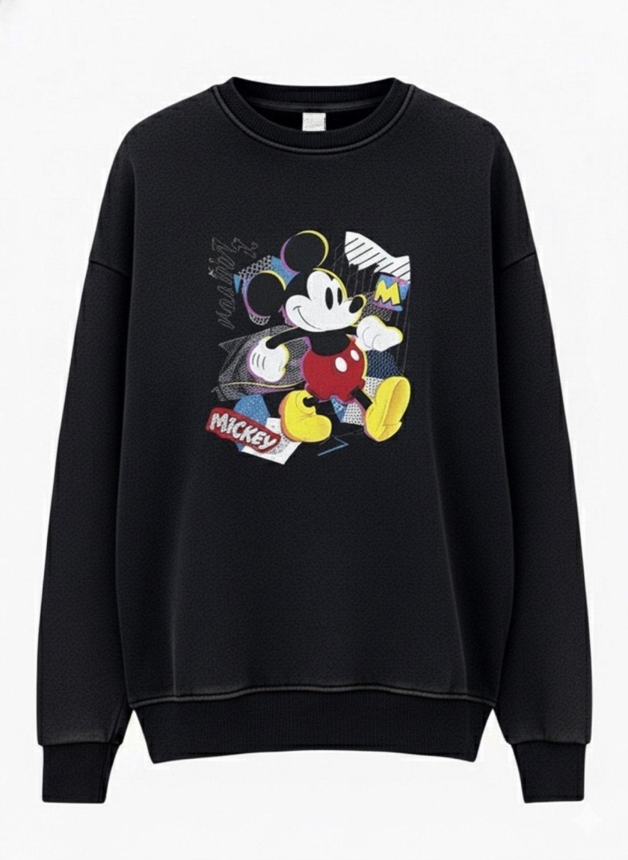 Mickey Retro Velvet-Wash Crewneck