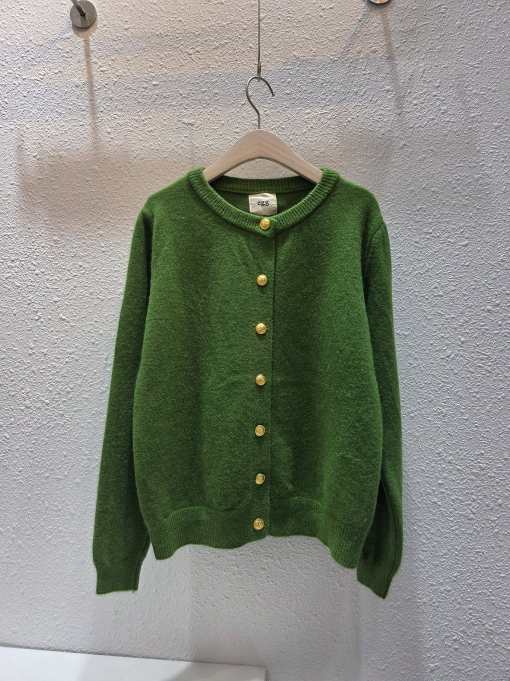 Cindy Gold Button Soft Knit Cardigan Free Size
