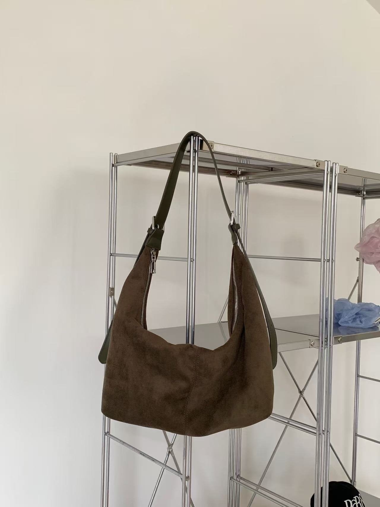 Rachel Soft Suede Daily Hobo Bag