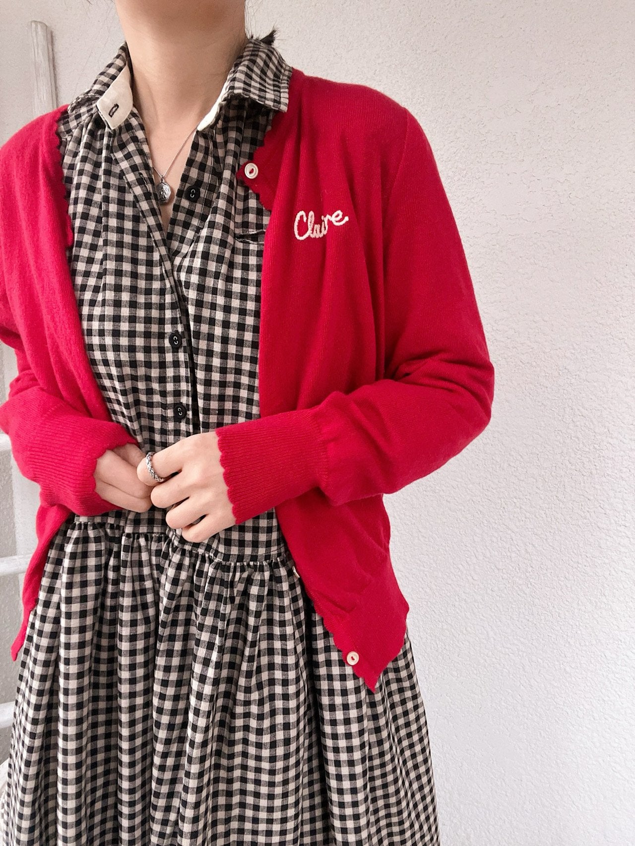 Claire Soft Wool Scallop Cardigan