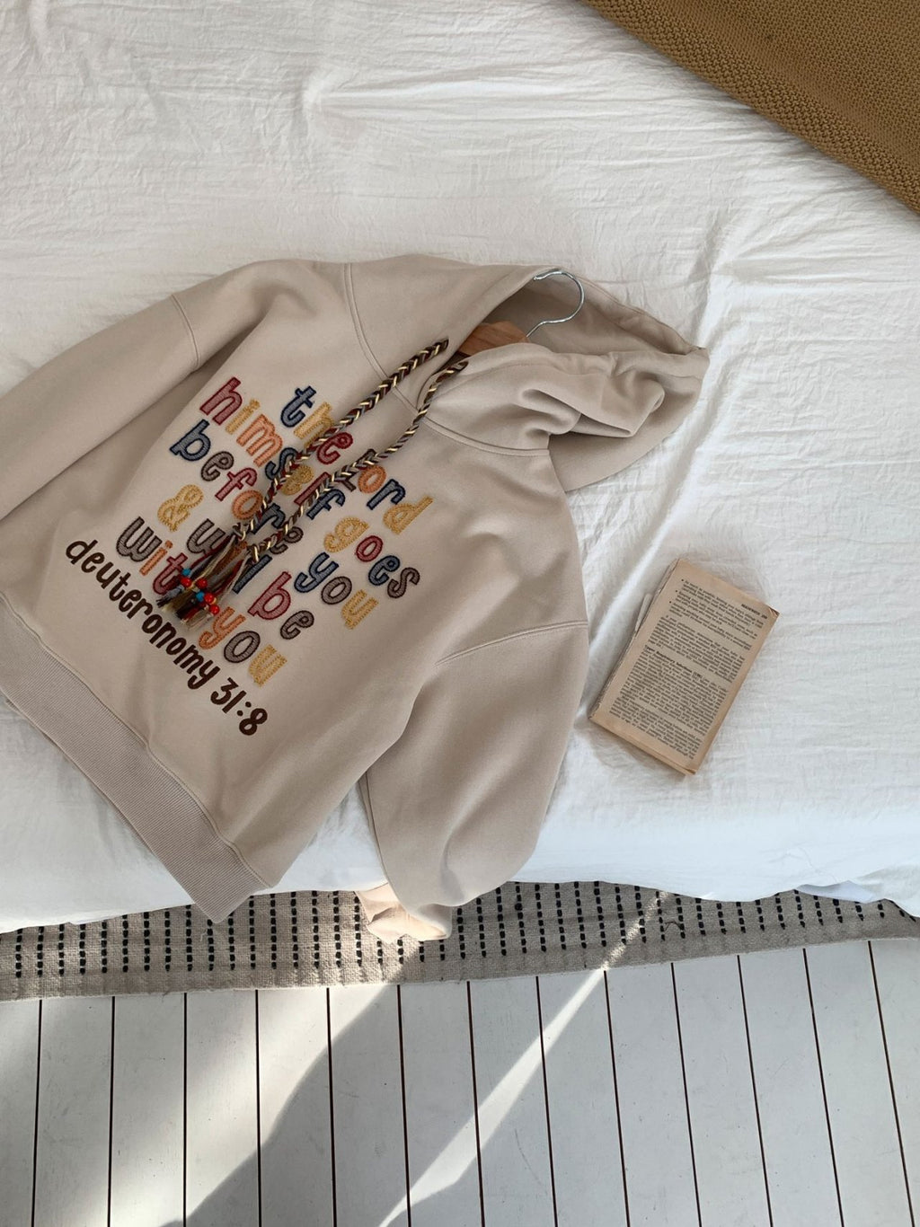 Comfort Blessing Embroidered Hoodie - Luckyplanetusa
