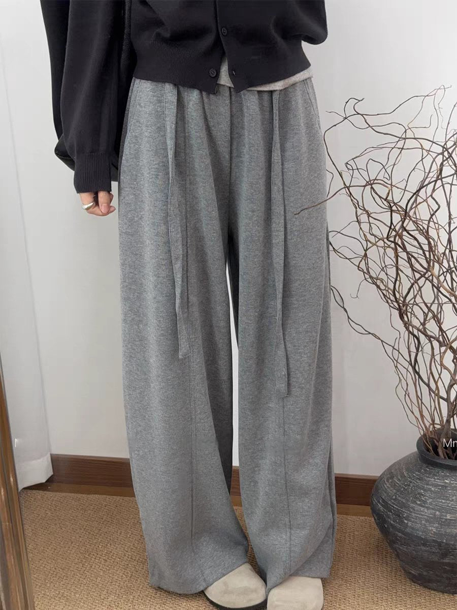 Luna Belted Wide Fleece Pants