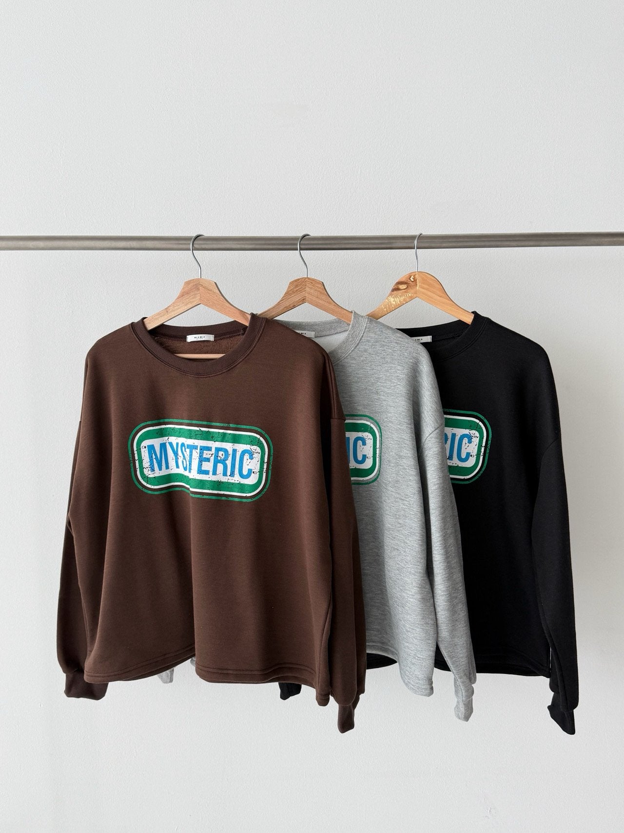 MYSTERIC Big-Size Overfit Sweatshirt