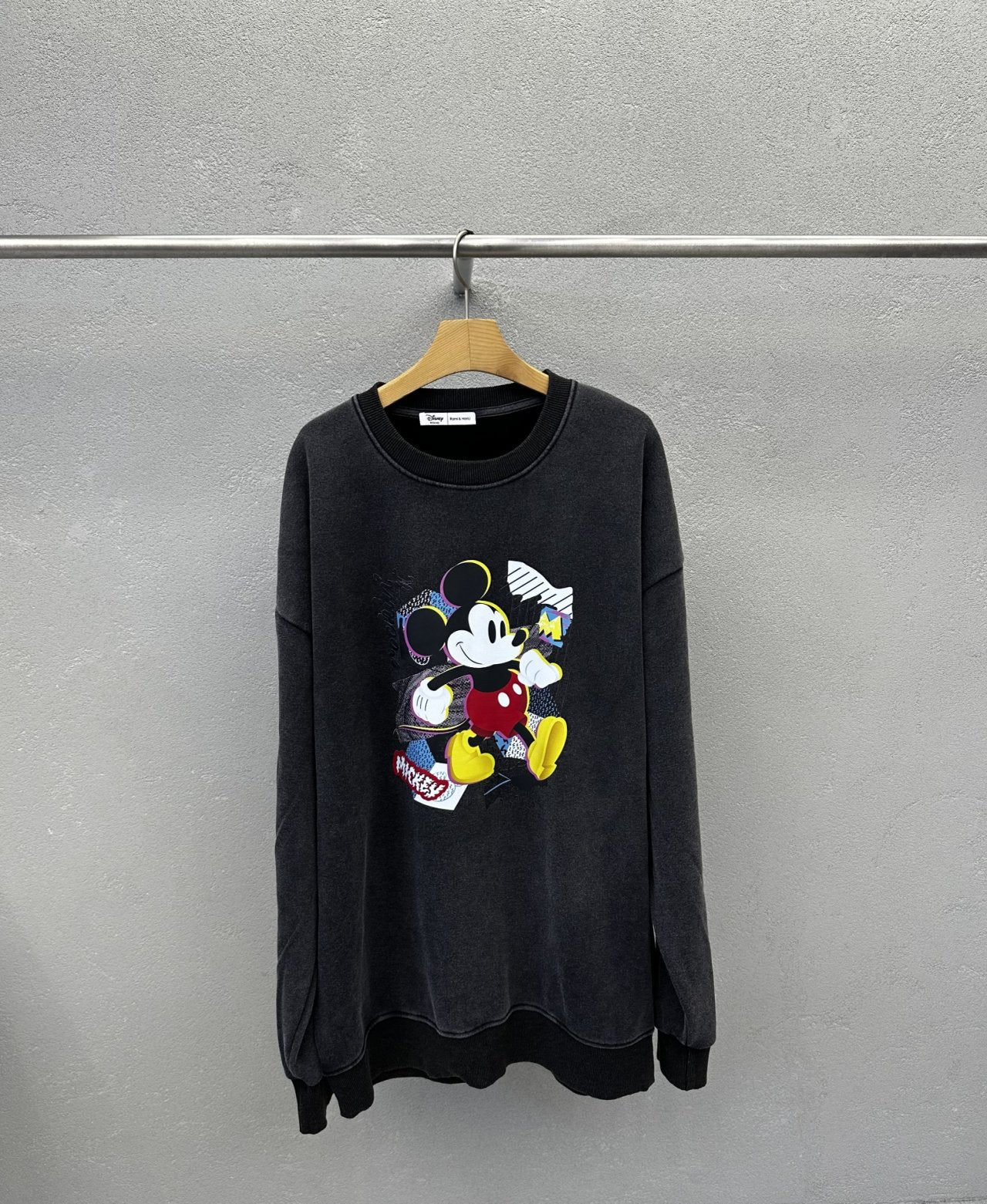 Mickey Retro Velvet-Wash Crewneck