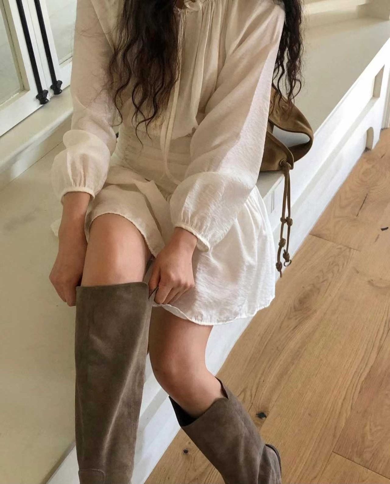 Soft Muse Smocked Mini Dress - Luckyplanetusa