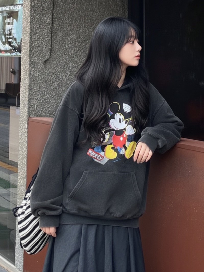Mickey Retro Velvet-Wash Hoodie