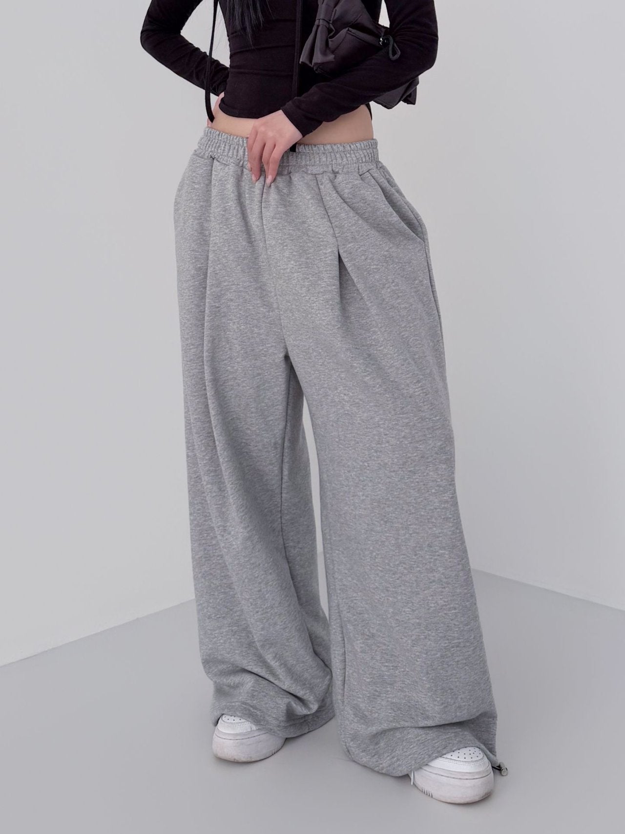 Soft Ease Wide Leg Cotton Pants Made in Korea