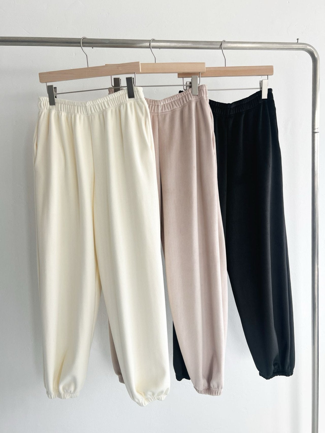 Velvet Minky Fleece-Lined Jogger Pants Big Size Overfit